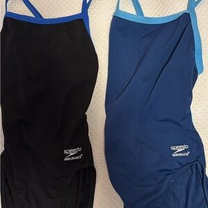 Speedo Women's One Piece Swimsuit - Black and Navy